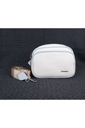 کیف پستچی سفید زنانه چرم مصنوعی Santa Polo - کد 323366478