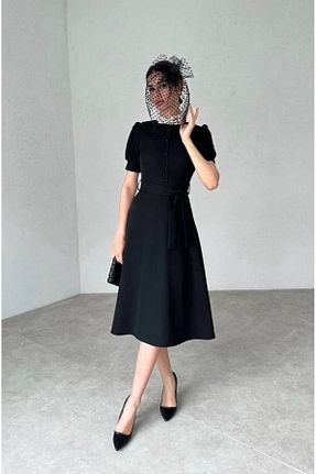لباس مجلسی و فارغ التحصیلی مشکی زنانه لیکرا Genel Markalar - کد 843979592