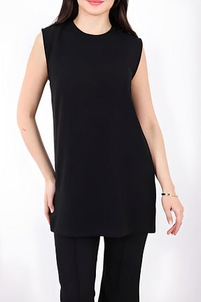 بلوز مشکی زنانه ساده Puane - کد 808706106