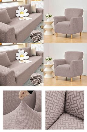 کاور مبل قهوه ای جاکار Faiend - کد 358117351