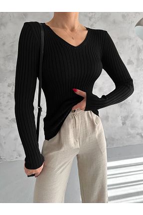 پلیور مشکی زنانه ساده Velista - کد 851662851