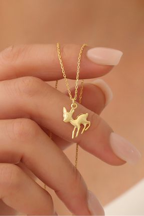 گردنبند نقره طلائی زنانه 925 عیار Nox Jewelry - کد 851443728