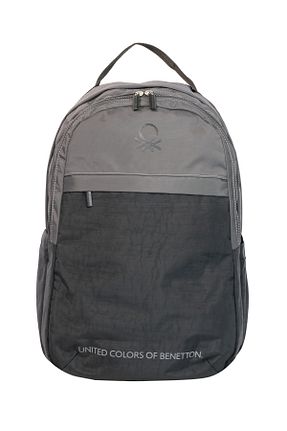 کوله پشتی طوسی بچه گانه ابعاد بزرگ United Colors of Benetton - کد 851664304