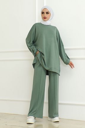 ست بالاتنه و پائین تنه سبز زنانه بافتنی Butik Melike - کد 851679224