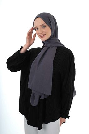 شال طوسی زنانه پنبه (نخی) کد 851672675