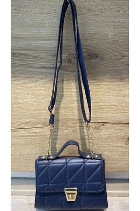 کیف دوشی سرمه ای زنانه چرم مصنوعی NESGIFT - کد 851689121