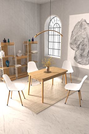 ست میز آشپزخانه سفید پلاستیک VİLİNZE - کد 768888852