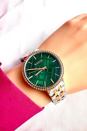 ساعت مچی سبز زنانه 36-40 میلی متر Wesse - کد 851721555
