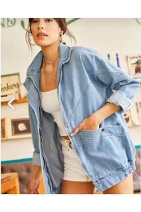 کت آبی زنانه سایز بزرگ Paye Butik - کد 667348191
