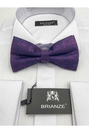 پاپیون بنفش مردانه پارچه ای Brianze - کد 851738942
