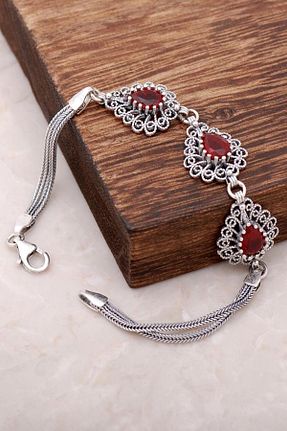 دستبند نقره طوسی زنانه 925 عیار Agai Silver - کد 770048436