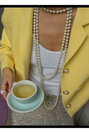 گردنبند مروارید بژ SmY Bag - کد 851791025