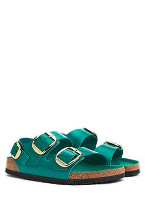 صندل سبز زنانه پاشنه کوتاه (1 - 4 سانتی متر) Birkenstock - کد 851821403