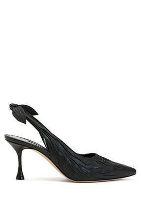 کفش پاشنه بلند کلاسیک مشکی زنانه چرم Manolo Blahnik - کد 851915216