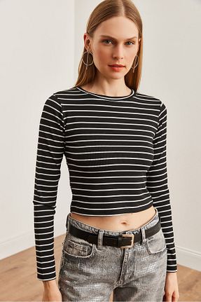 بلوز مشکی زنانه رگولار Olalook - کد 852218971