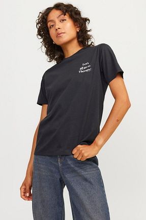 تیشرت نارنجی زنانه رگولار Jack & Jones - کد 852133898
