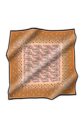 روسری بژ پلی استر Zühre - کد 797685925
