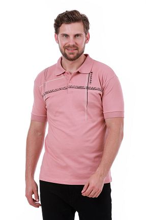 تیشرت صورتی مردانه اسلیم فیت WERRONİ - کد 851239113
