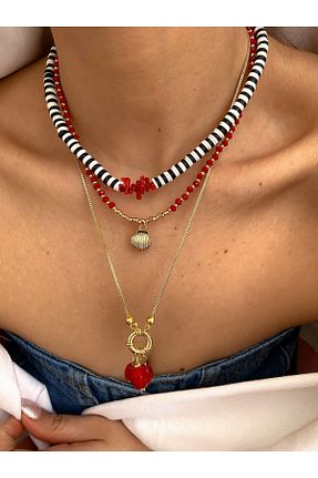 گردنبند جواهر طلائی زنانه منجق Lucky Designs - کد 817418268
