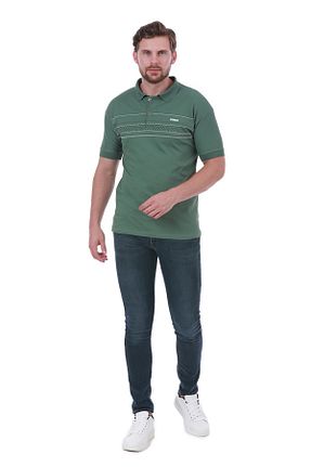 تیشرت سبز مردانه اسلیم فیت WERRONİ - کد 851260954