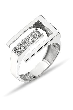 انگشتر نقره زنانه زیرکن Metay Silver - کد 852263487