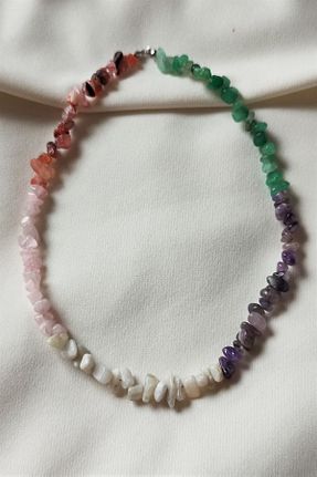 گردنبند جواهر سبز زنانه سنگ badeaccessories - کد 675852351