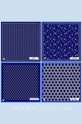 روسری آبی 100 x 100 Berren - کد 848261786