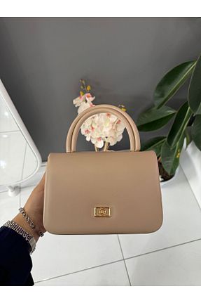 کیف دستی قهوه ای زنانه ابعاد کوچک Aksesuar - کد 852393706