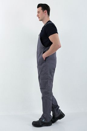 لباس ایمنی کار طوسی yenitrendis - کد 675659469