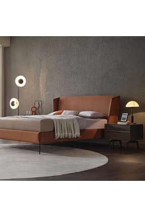 تختخواب جک دار قهوه ای دو نفره Enza Home - کد 735994083