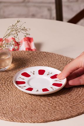 بشقاب قرمز استیل ضد زنگ Karaca - کد 815790279