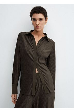 پیراهن خاکی زنانه سایز بزرگ MANGO - کد 796732606