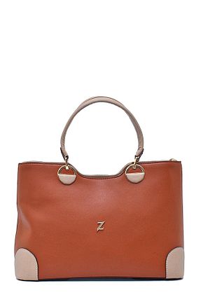 کیف دوشی قهوه ای زنانه چرم مصنوعی Zühre - کد 846694860