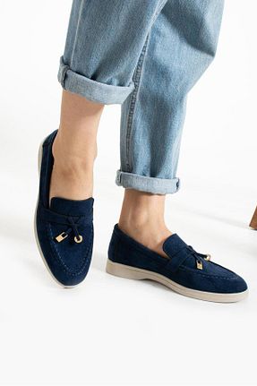 کفش لوفر سرمه ای زنانه جیر misio shoes - کد 852147166