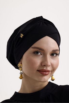 کلاه شنای حجاب مشکی زنانه ladrans - کد 852391241
