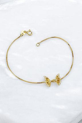 دستبند نقره طلائی زنانه 925 عیار jelux silver - کد 305237263