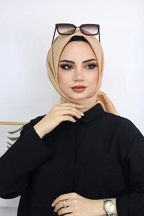 شال قهوه ای زنانه ویسکون کد 826289684