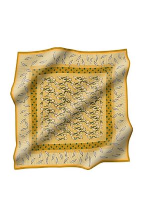 روسری بژ پلی استر Zühre - کد 797685941
