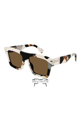عینک آفتابی سفید زنانه UV400 Gucci - کد 852180155