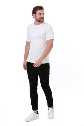 تیشرت سفید مردانه اسلیم فیت WERRONİ - کد 851225633