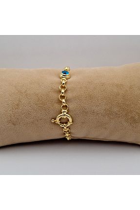 دستبند نقره طلائی زنانه 925 عیار MUMA GÜMÜŞ - کد 852207412