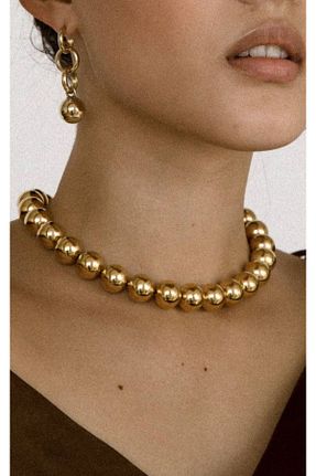 گردنبند جواهر طلائی زنانه منجق ADORRA34 - کد 852235169