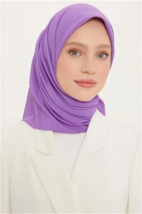 روسری بنفش پنبه پلی استر Armine - کد 734502030