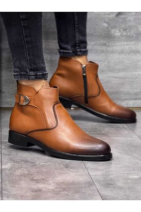 بوت / نیم بوت قهوه ای مردانه چرم مصنوعی Weynes - کد 852247893