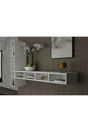 قفسه دیواری سفید 144 cm Nettrends - کد 852262962