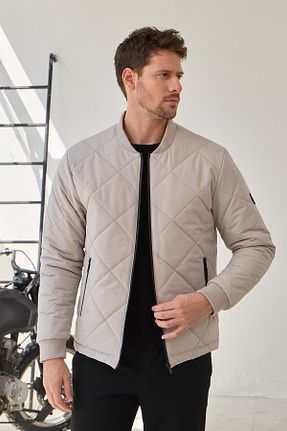 کاپشن طوسی مردانه Bomber Danger - کد 852213244