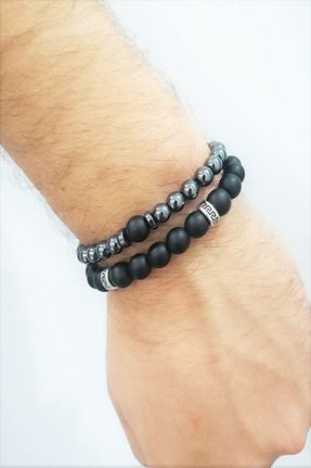 دستبند جواهر قهوه ای زنانه سنگ طبیعی badeaccessories - کد 56010717