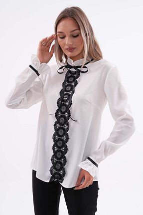 بلوز سایز بزرگ سفید زنانه سایز بزرگ Loom Boutique - کد 851664321