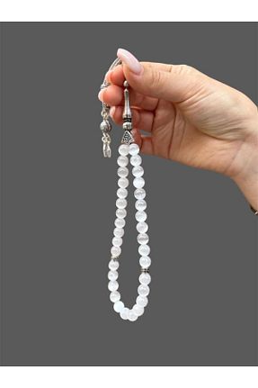 تسبیح سفید سنگ طبیعی Asya Gems - کد 734529194