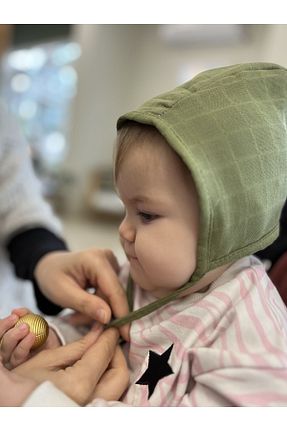 کلاه سبز بچه گانه پنبه ای runbaby - کد 791065840